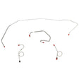 Front Brake Line Kit for 1971 Dodge Coronet drum brakes stainless steel