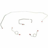1972 Dodge Coronet Front Brake Line Kit Power Drum Brakes Steel - RKT7202OM