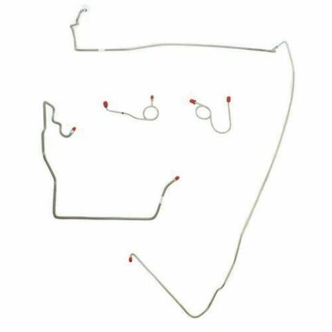 Front Brake Line Kit for 1973 Dodge Coronet disc brakes steel