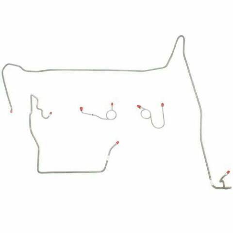 Front Brake Line Kit for 1974 Dodge Charger disc brakes steel