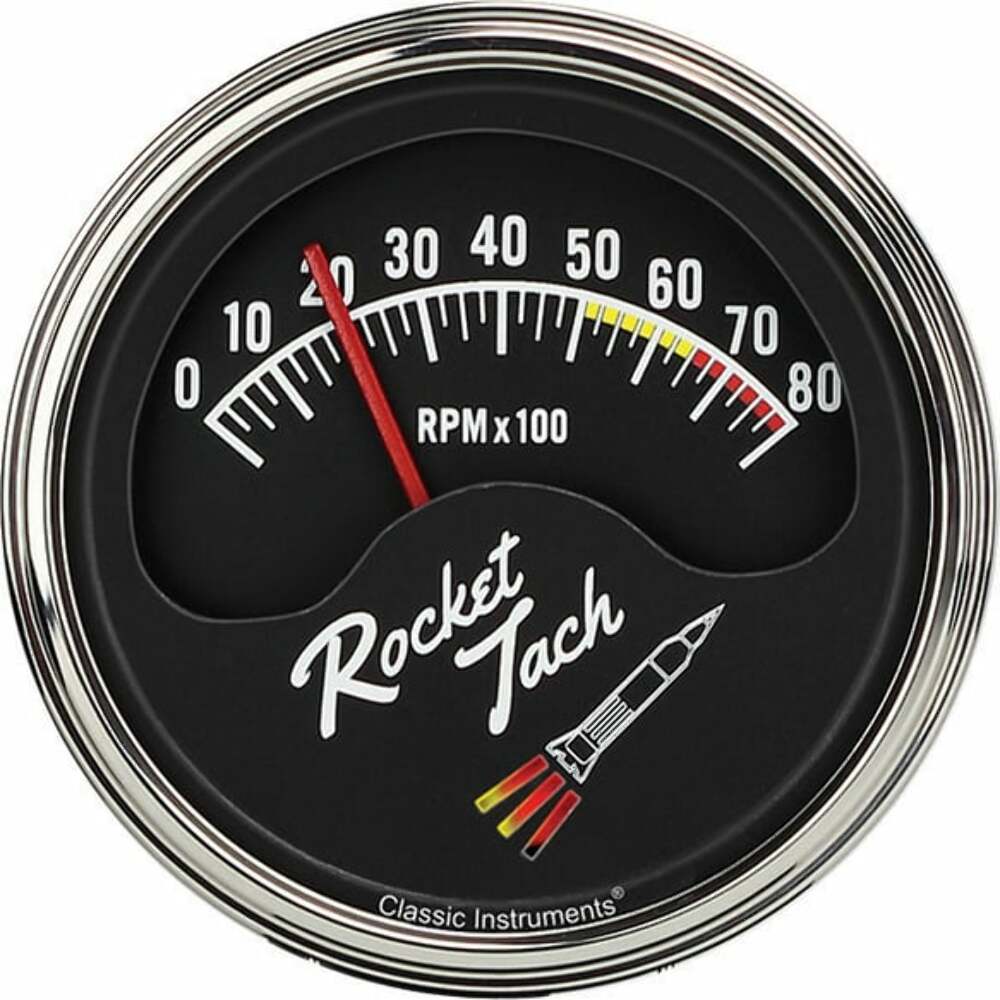 Classic Instruments Tachometer black chrome