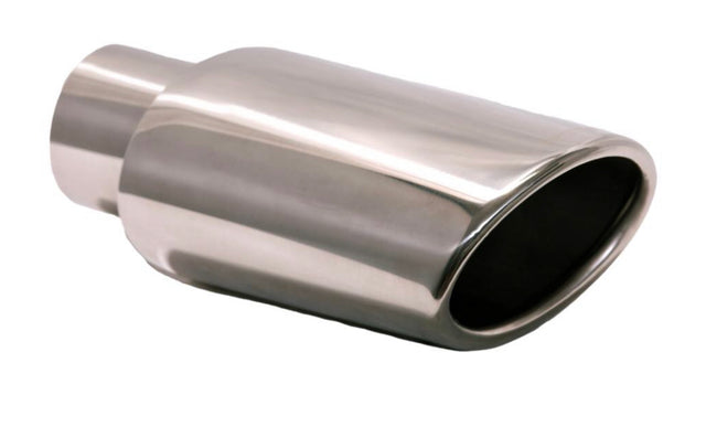 t Rolled Edge Single Wall Slant Cut Stainless Steel Tip-T820 Modern Day Muffler and Brakes