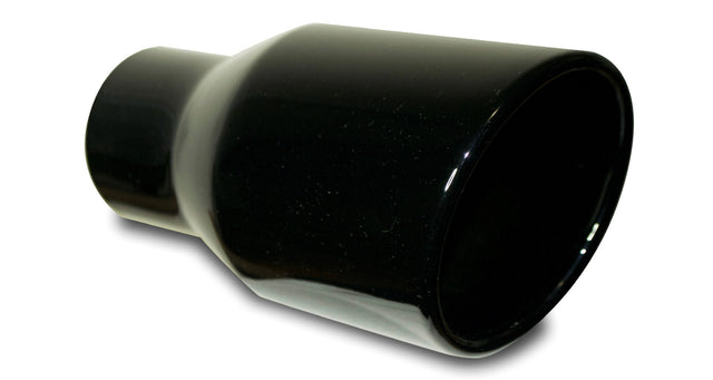 t Rolled Edge Slant Cut Stainless Steel Tip Powered Coated Gloss Black-T819GB Modern Day Muffler and Brakes