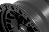 Rough Country 82 Series Wheel Semi Gloss Black 18x9 5x5.0 -12mm 82181218