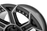Rough Country 89 Series Wheel Black Machined Gun Metal 17x9 6x5.5 -12mm 89170912