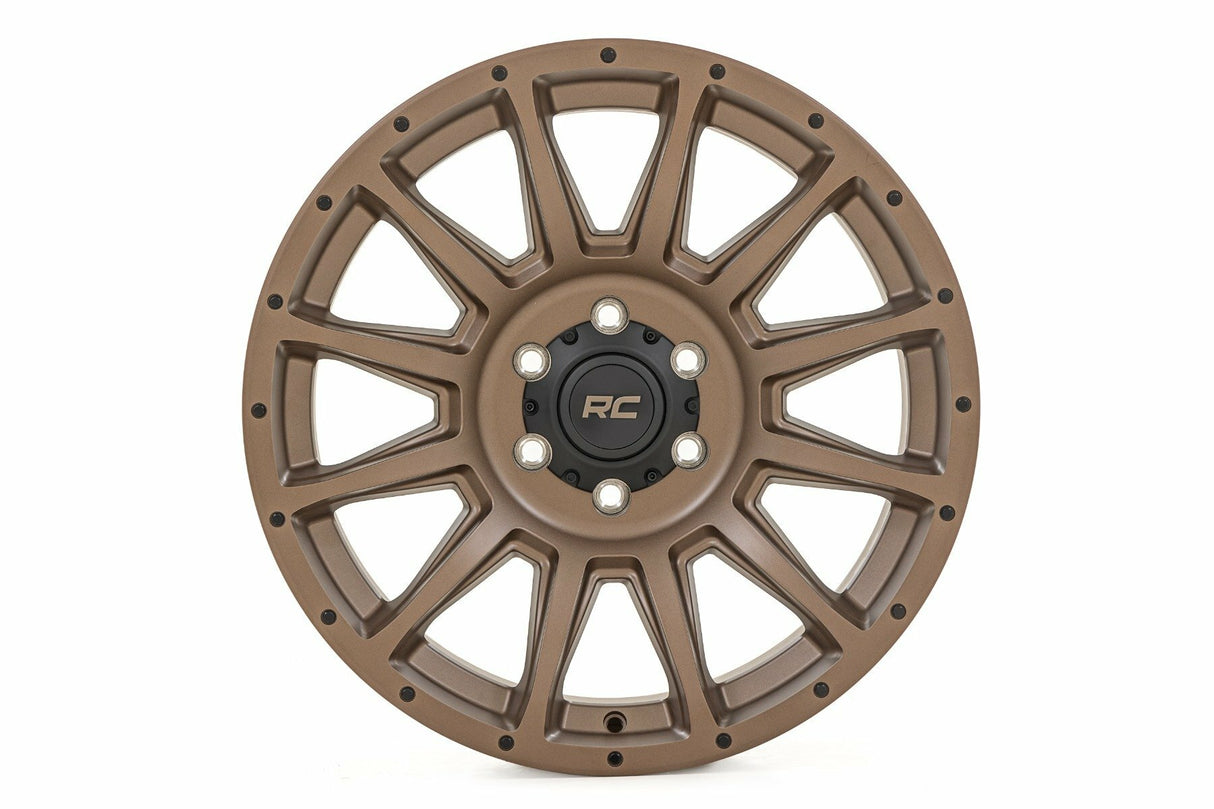 Rough Country 90 Series Wheel; One-Piece; Bronze; 20x9; 6x5.5; -12mm 90201212