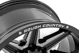 Rough Country 91M Series Wheel; One-Piece; Black; 20x12; 6x5.5; -44mm 91201212M