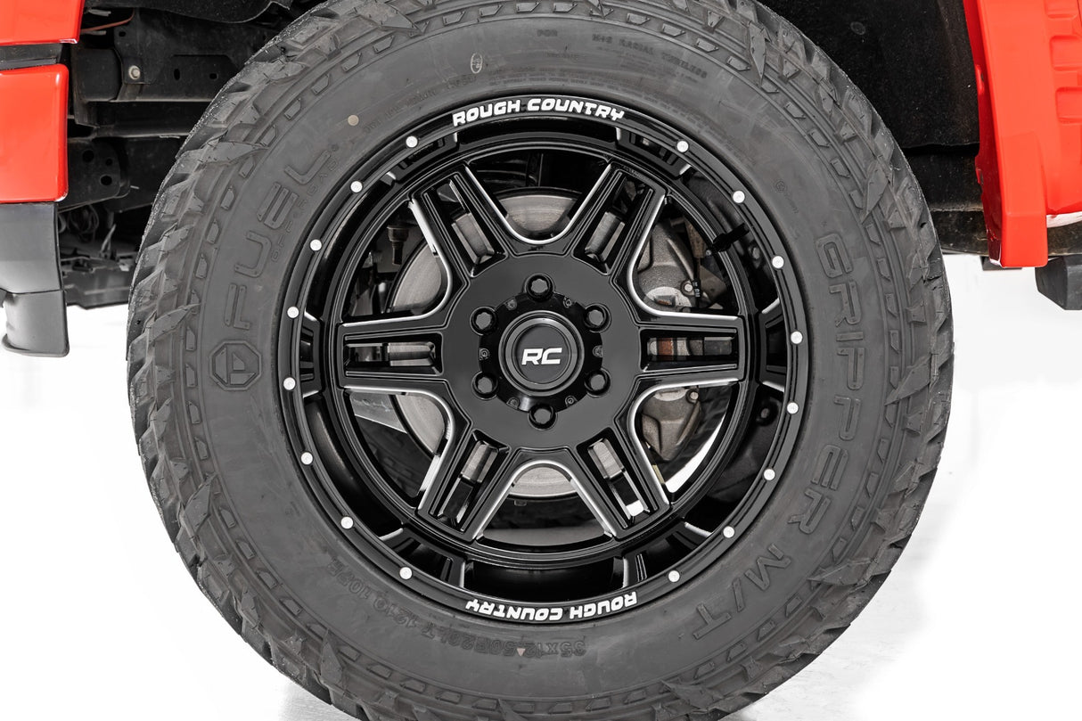 Rough Country 92 Series Wheel Machined One-Piece Black 18x9 6x135 +0mm 92180017