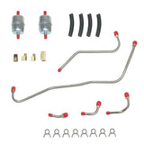 Ford 289/302, w/ Edelbrock Carb Pump to Carb Line-Steel-FineLines RPC6406SS