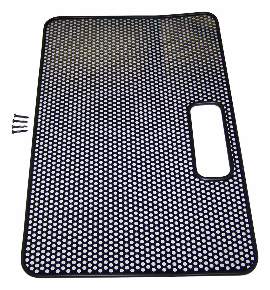 RT Off-Road bug screen fits 1997-2006 Jeep Wrangler black rubber powder coat includes hardware RT34085