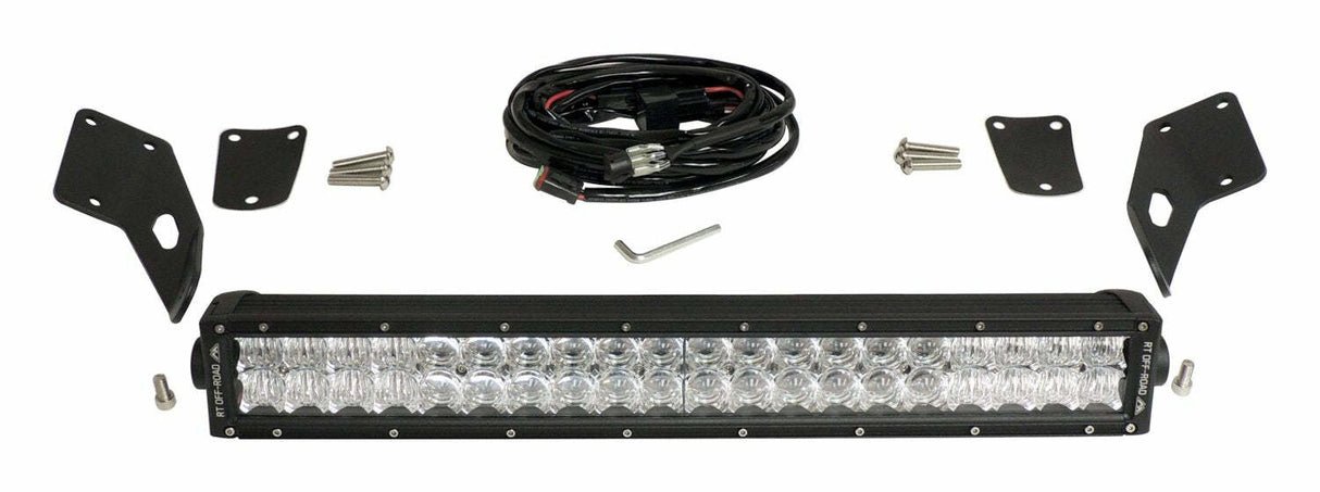 RT Off-Road - LED Light Bar & Hood Bracket Kit steel black RT28091