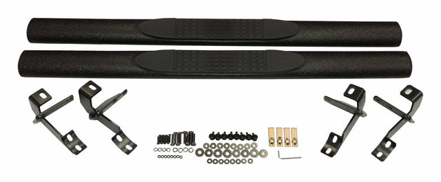 RT Off-Road Side Steps - RT26061 fits 2007-2018 Jeep Wrangler black steel plastic powder coat