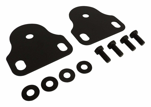 RT Off-Road Windshield Bracket Set - RT27014 fits 1976-1983 Jeep CJ5, 1976-1986 Jeep CJ7, 1981-1986 Jeep CJ8 black stainless steel powder coat