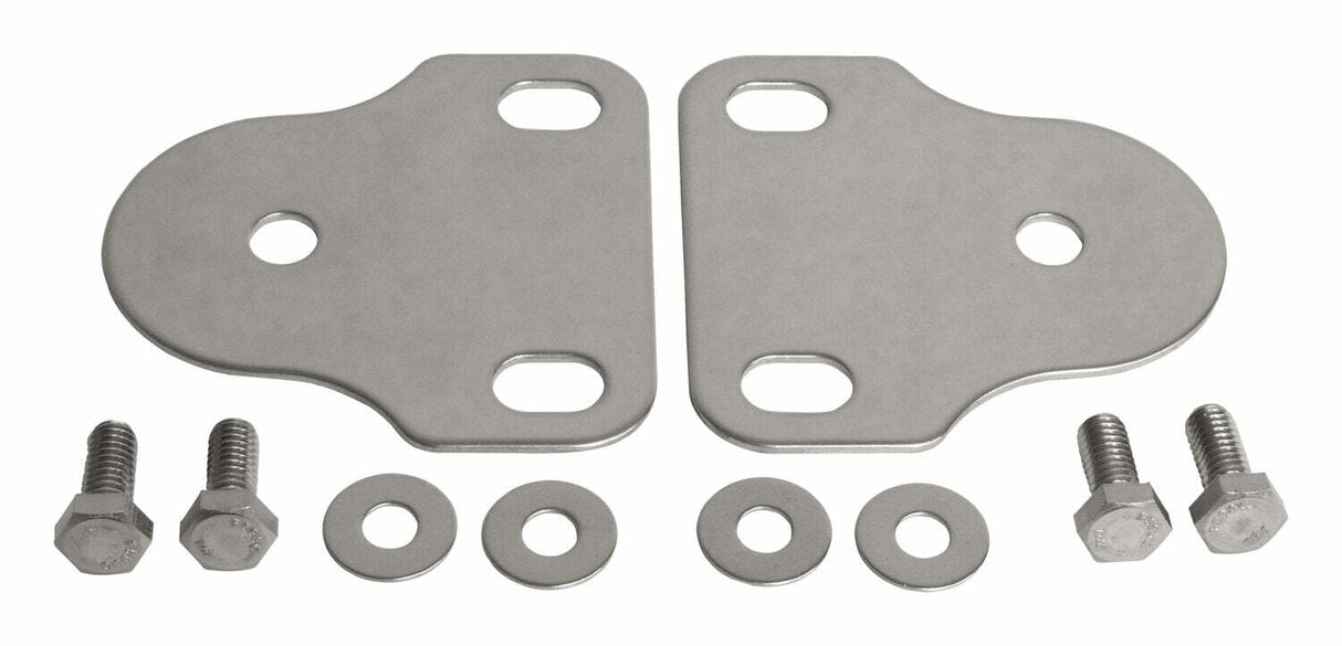 RT Off-Road Windshield Bracket Set - RT34016 fits 1976-1983 Jeep CJ5, 1976-1986 Jeep CJ7, 1981-1986 Jeep CJ8 stainless steel