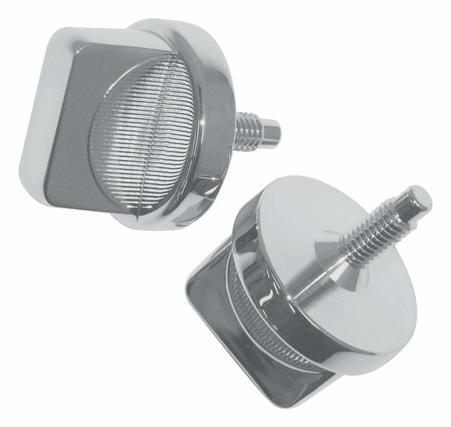 RT Off-Road Windshield Knobs - RT26028 fits 1976-1983 Jeep CJ5, 1976-1986 Jeep CJ7, 1981-1986 Jeep CJ8 chrome metal