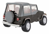 RT Off-Road replacement soft top fits 1988-1995 Jeep Wrangler gray fabric upper door skins RT10009