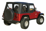 RT Off-Road replacement soft top fits 1997-2006 Jeep Wrangler black fabric upper door skins RT10335
