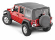 RT Off-Road replacement soft top fits 2007-2009 Jeep Wrangler black plastic fabric black diamond polished RT11035T
