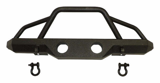 RT Off-Road bumper fits 1976-1983 Jeep CJ5, 1976-1986 Jeep CJ7, 1981-1986 Jeep CJ8 black steel powder coat RT20016