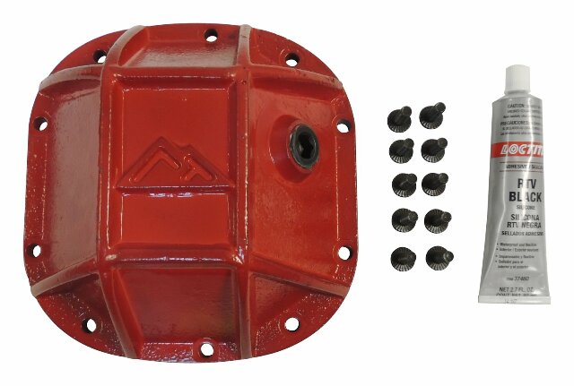 RT Off-Road Hd Differential Cover - RT20024 fits 1966-1971 Jeep Commando C101 Commando w red steel powder coat includes hardware