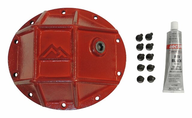 RT Off-Road Hd Differential Cover - RT20025 fits 1984-2001 Jeep Cherokee, 1986-1992 Jeep Comanche, 1987-2007 Jeep Wrangler red steel powder coat includes hardware