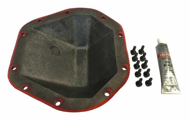 RT Off-Road Hd Differential Cover - RT20026 fits 1947-1954 Jeep Pickup w red steel powder coat includes hardware