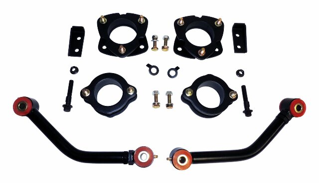 RT Off-Road lift kit fits 2007-2017 Jeep Compass, 2007-2017 Jeep Patriot black red steel powder coat includes hardware RT21053