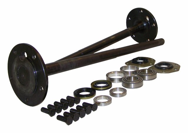 RT Off-Road One Piece Axle Kit - RT23008 fits 1982-1986 Jeep CJ7, 1982-1986 Jeep CJ8 black silver steel rubber