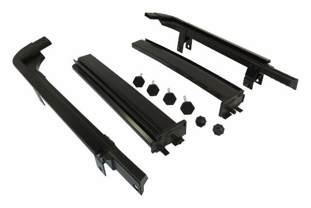 RT Off-Road bowless soft top fits 2007-2018 Jeep Wrangler black plastic RT25001