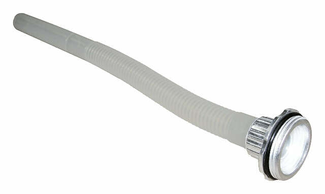 RT Off-Road Jerry Can Spout - RT26013 universal silver white plastic rubber