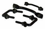 RT Off-Road Windshield Tie Down Kit - RT26022 fits Jeep CJ5/CJ6/CJ7/CJ8 black metal powder coat