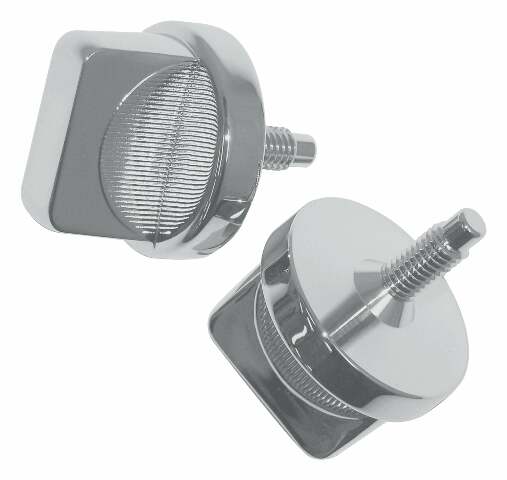 RT Off-Road Windshield Knobs - RT26028 fits 1976-1983 Jeep CJ5, 1976-1986 Jeep CJ7, 1981-1986 Jeep CJ8 chrome metal