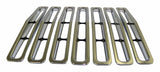 RT Off-Road grille insert set fits 1987-1995 Jeep Wrangler chrome plastic RT26030