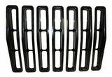 RT Off-Road grille insert set fits 1987-1995 Jeep Wrangler black plastic RT26031