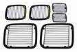 RT Off-Road Stone Guard Set - RT26034 fits 1987-1995 Jeep Wrangler black metal