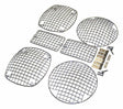 RT Off-Road Stone Guard Set - RT26047 fits 1997-2006 Jeep Wrangler chrome metal includes hardware