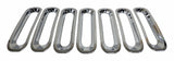RT Off-Road grille insert set fits 2007-2018 Jeep Wrangler chrome plastic RT26055