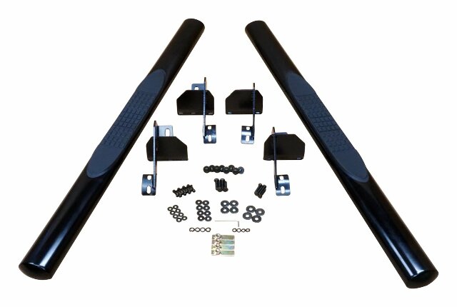 RT Off-Road Side Steps - RT26059 fits 2007-2018 Jeep Wrangler black steel powder coat