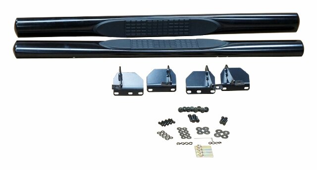 RT Off-Road Side Steps - RT26059 fits 2007-2018 Jeep Wrangler black steel powder coat