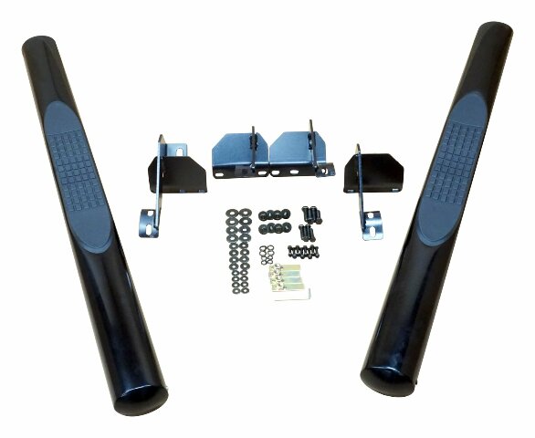 RT Off-Road Side Steps - RT26059 fits 2007-2018 Jeep Wrangler black steel powder coat
