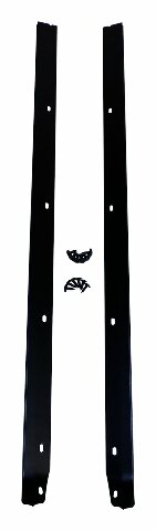 RT Off-Road Windshield Channel - RT26064 fits 1964-1968 Toyota Land Cruiser, 1976-1983 Jeep CJ5, 1976-1986 Jeep CJ7 black steel