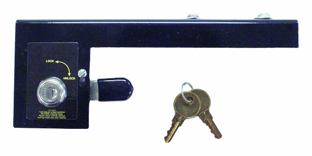 RT Off-Road hood lock fits 1987-1995 Jeep Wrangler black metal RT26069