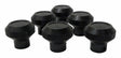 RT Off-Road Dash Control Knob Set - RT27002 fits 1976-1983 Jeep CJ5, 1976-1986 Jeep CJ7, 1981-1986 Jeep CJ8 black aluminum