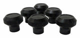 RT Off-Road Dash Control Knob Set - RT27002 fits 1976-1983 Jeep CJ5, 1976-1986 Jeep CJ7, 1981-1986 Jeep CJ8 black aluminum