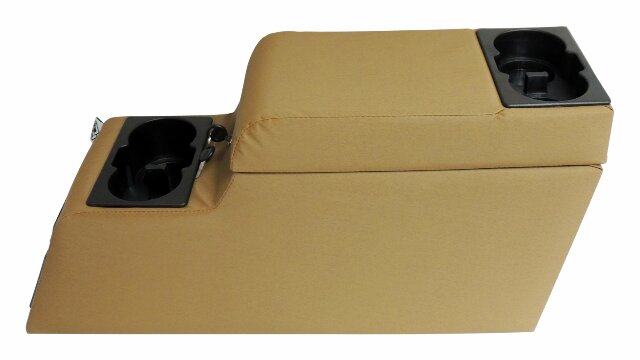 RT Off-Road Locking Center Console - RT27010 fits 1976-1983 Jeep CJ5, 1976-1986 Jeep CJ7, 1981-1986 Jeep CJ8 spice plastic fabric