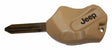 RT Off-Road Rock Key Blank - RT27012 fits 2005-2008 Jeep Grand Cherokee, 2006-2008 Jeep Commander, 2007-2018 Jeep Wrangler tan steel plastic