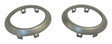 RT Off-Road HVAC Vent Accents - RT27028 fits 2007-2010 Jeep Wrangler brushed silver plastic