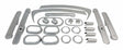 RT Off-Road interior accent kit fits 2007-2010 Jeep Wrangler JK Wrangler w brushed silver plastic RT27032