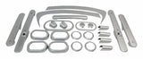 RT Off-Road interior accent kit fits 2007-2010 Jeep Wrangler JK Wrangler w brushed silver plastic RT27032