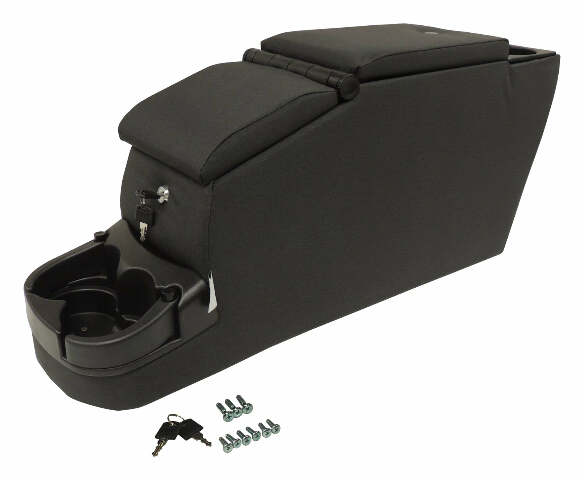 RT Off-Road Locking Center Console - RT27047 fits 1976-1986 Jeep CJ7, 1987-1995 Jeep Wrangler black plastic rubber 13.5 inch rotors
